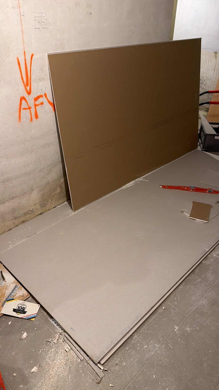 Assiette en gyproc de deux pièces et demie, knauf, Bricolage & Construction, Enlèvement, Neuf