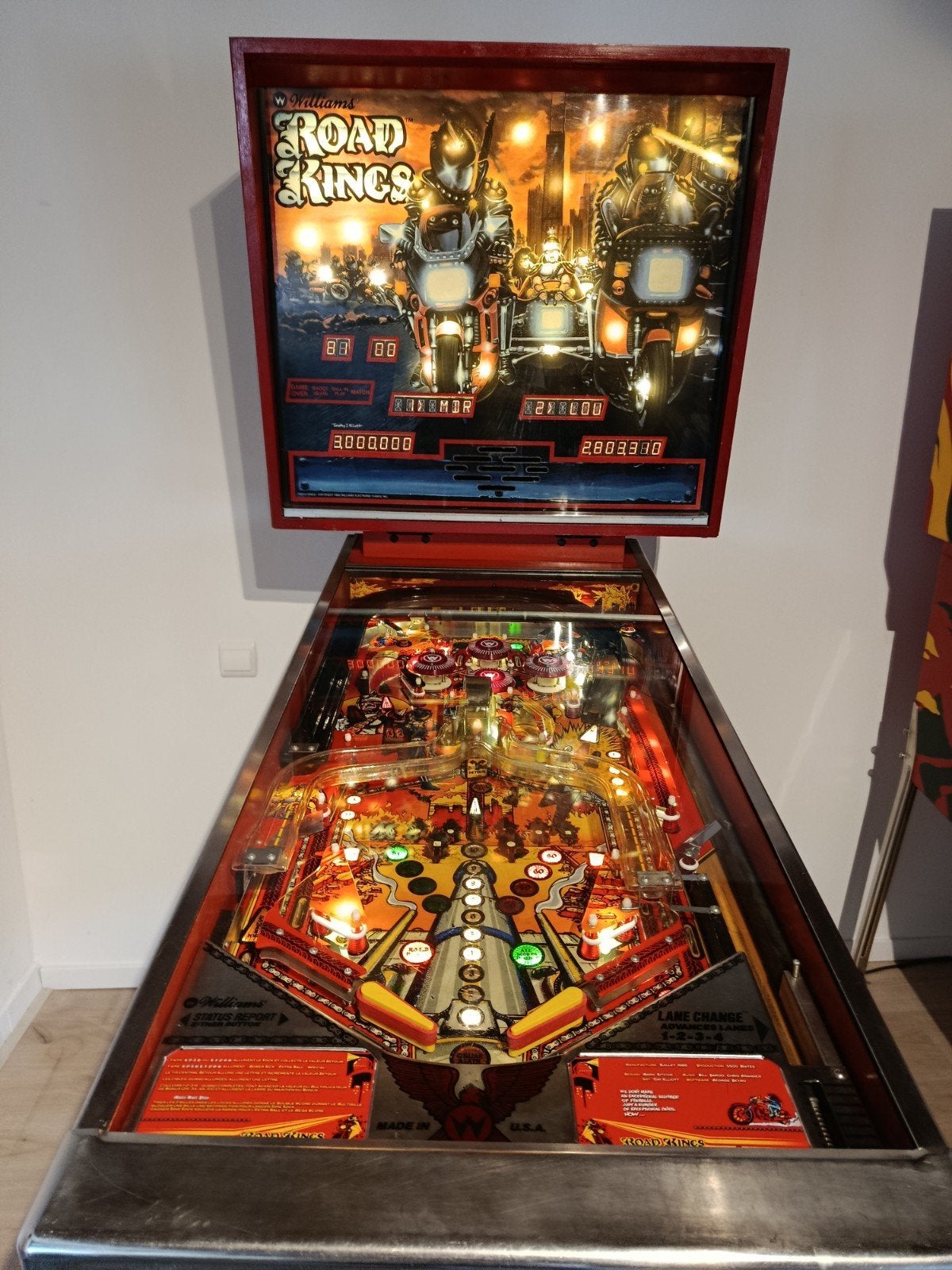 flipper road kings, Collections, Flipper (jeu), Williams, Enlèvement, Utilisé