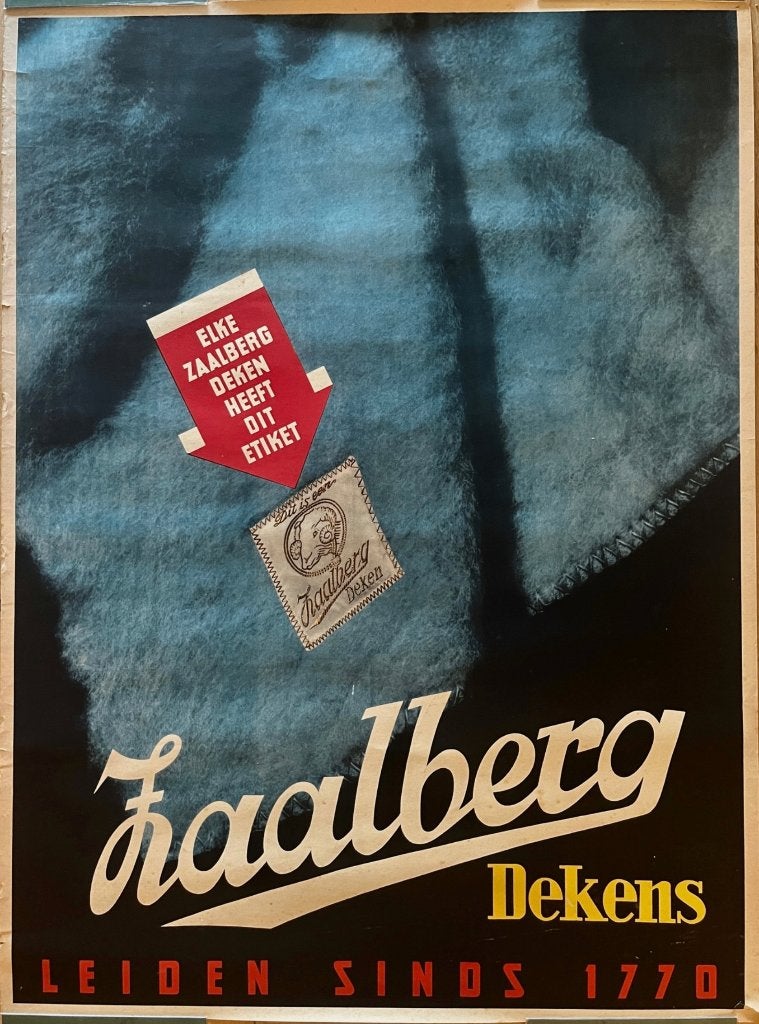 Prachtige grote affiche voor Zaalberg Dekens,, Ophalen of Verzenden