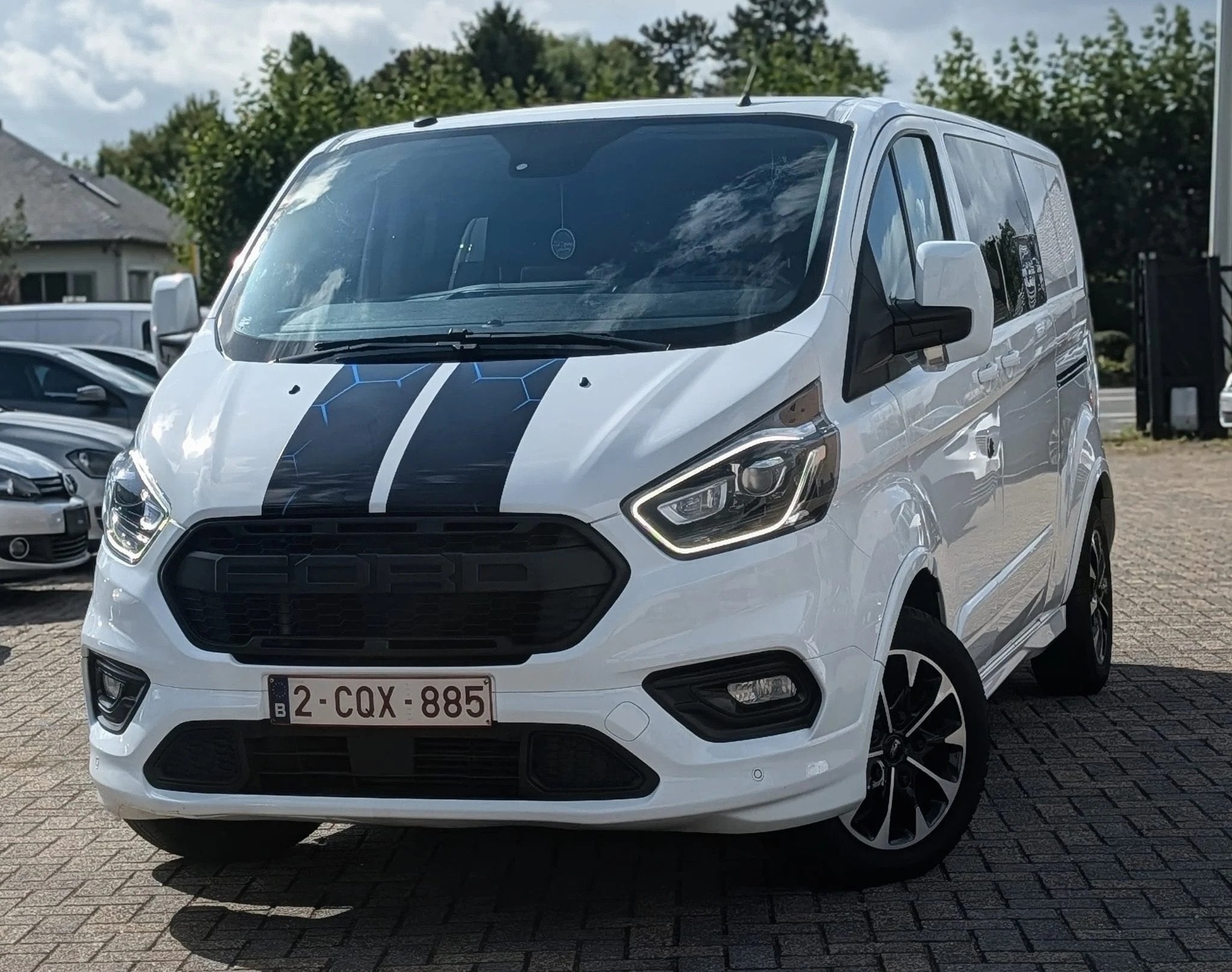 Ford Transit Custom SPORT / CUIR / CAMERA / ATTELAGE, Autos, Cuir, Achat, Euro 6, Entreprise