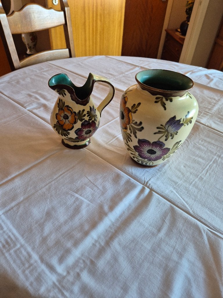 Vintage Gouda aardewerk set - Ramon Rijal "Zuid-Holland", Antiek en Kunst, Ophalen