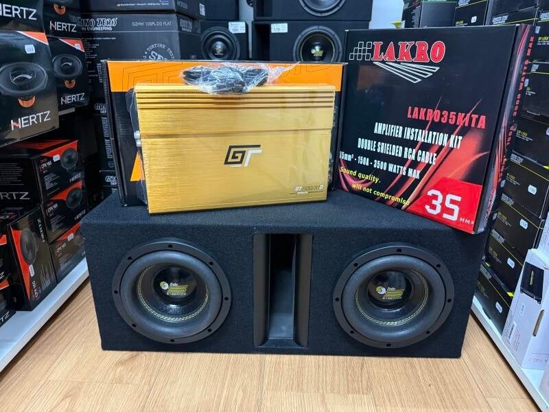 Mini mega powerpack 2 - Bassface/GT AUDIO - Dubbele 8 inch -, Autos : Divers, Haut-parleurs voiture
