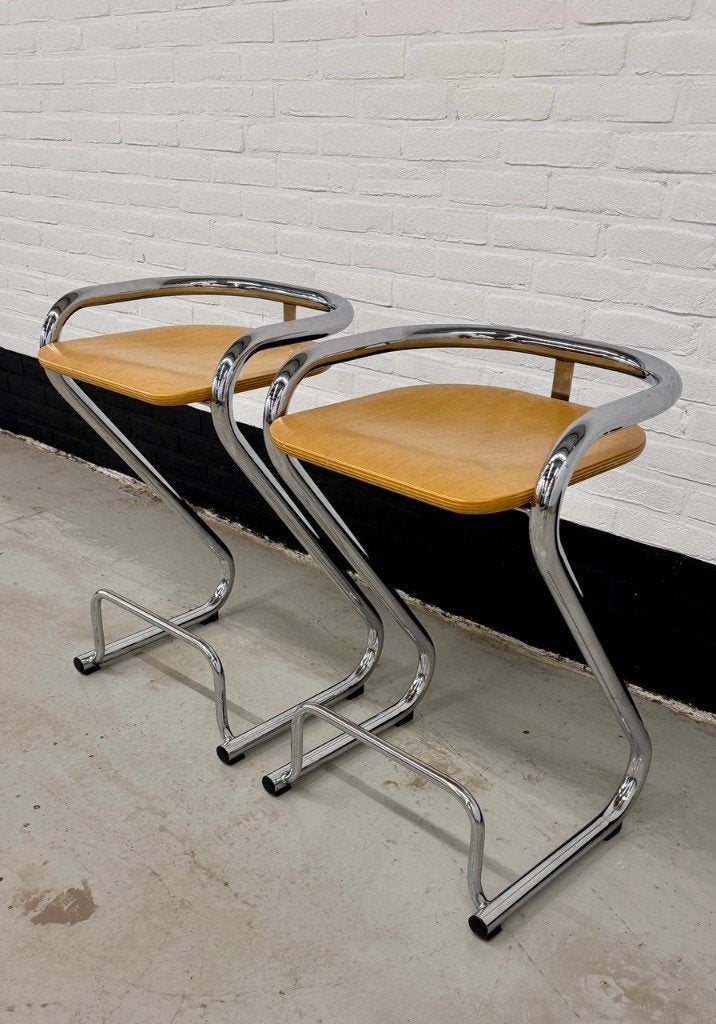 2 barkrukken S70 Lammhults, Maison & Meubles, Tabourets, Enlèvement