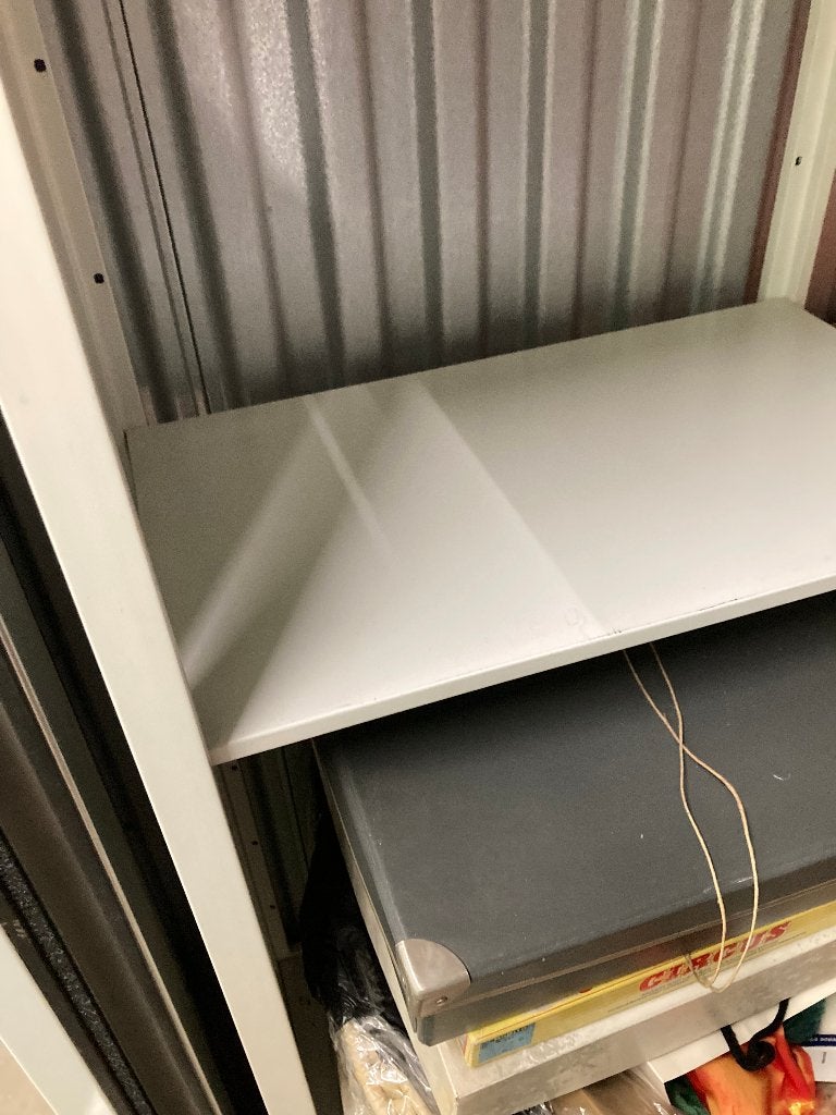 Open rek met verstelbare legplanken in goede staat, Enlèvement, Comme neuf