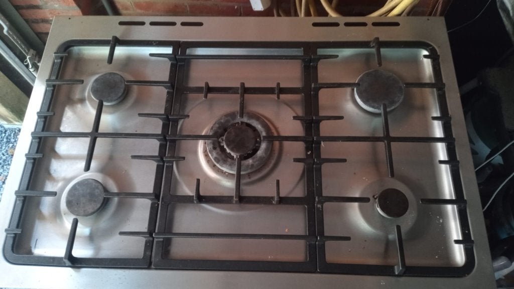BEKO Gasfornuis 5 bekkens + oven, Electroménager, Cuisinières, Gaz, 85 à 90 cm, Enlèvement, Utilisé