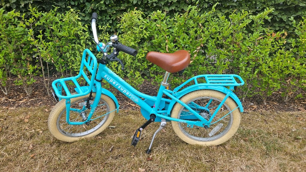 Kinderfiets, Fietsen en Brommers, Ophalen, Terugtraprem, Zijwieltjes, 16 tot 20 inch