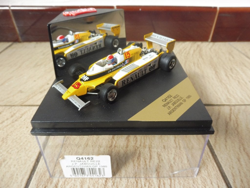 1:43 Quartzo Renault RE22 F1 #15 Argentina GP 1980 Jabouille, Enlèvement ou Envoi, Utilisé, Voiture, Autres marques