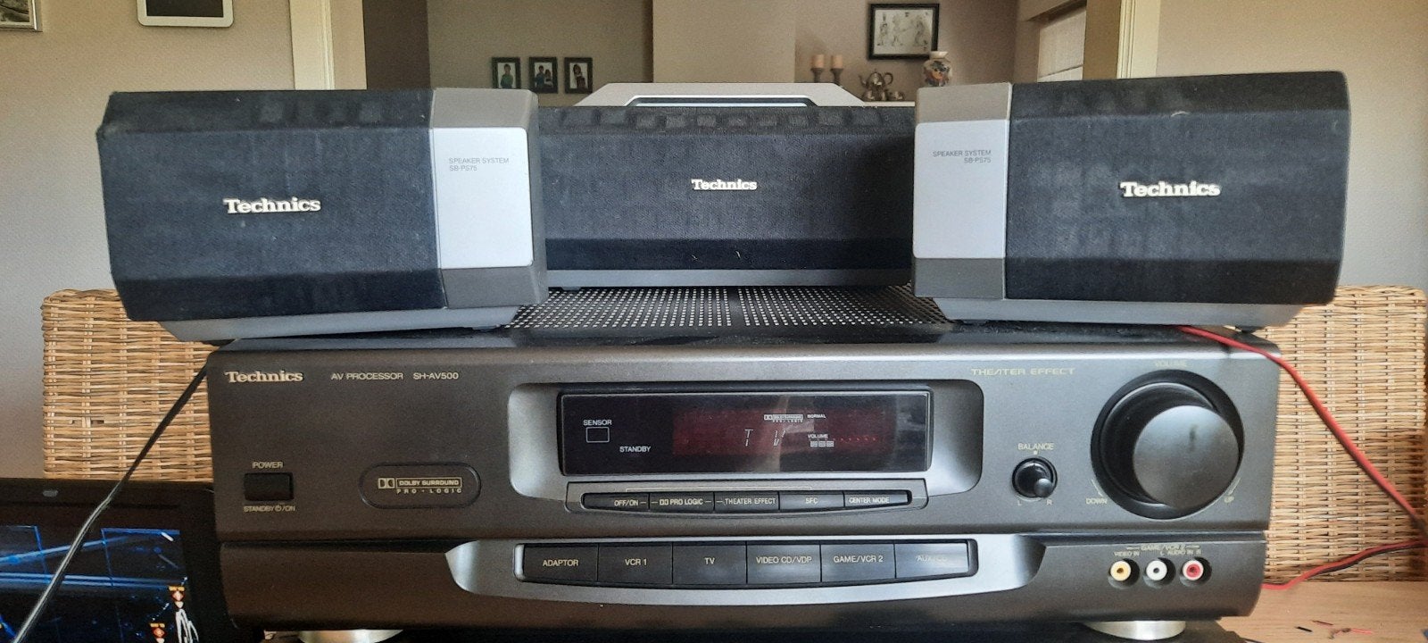 SH-AV500 surround processor met afstandbediening., Audio, Tv en Foto, Versterkers en Ontvangers, Ophalen, Gebruikt, Minder dan 60 watt