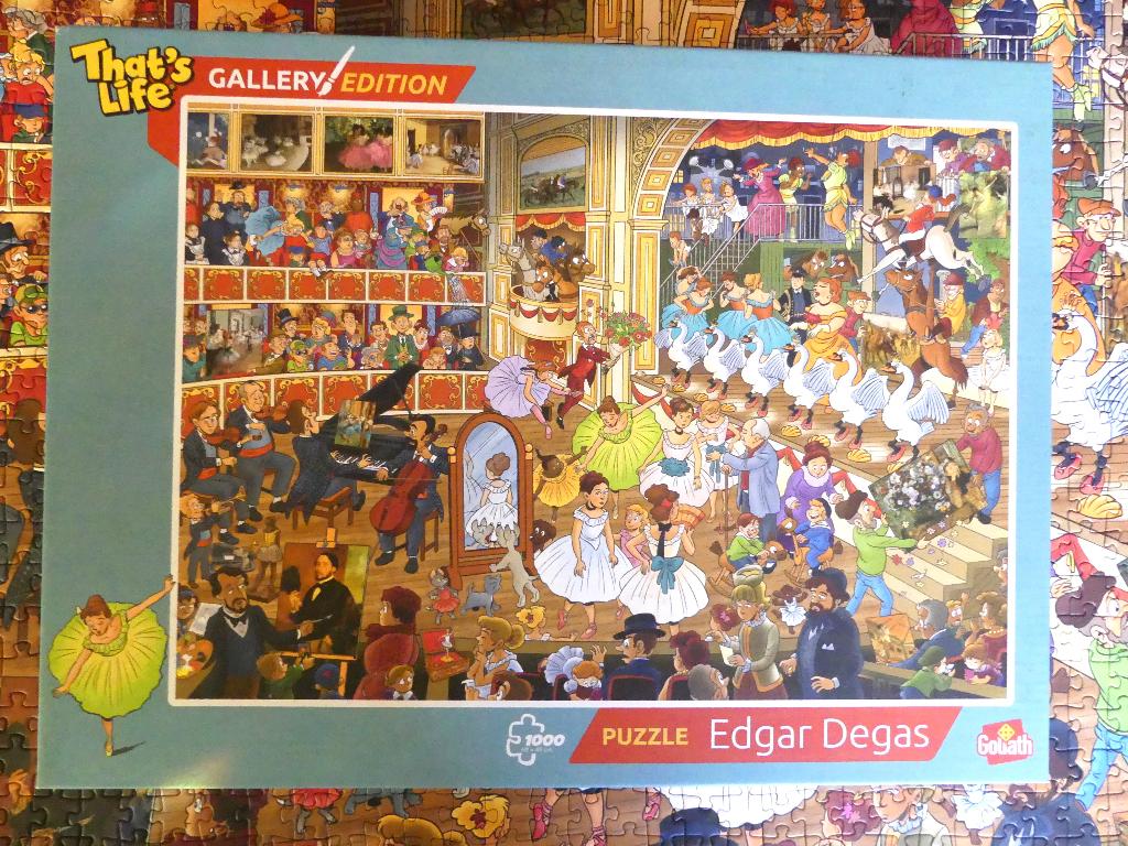 Puzzel Goliath That's Life - Gallery  :  EDGAR DEGAS 1000 st, Ophalen of Verzenden, 500 t/m 1500 stukjes, Zo goed als nieuw, Legpuzzel