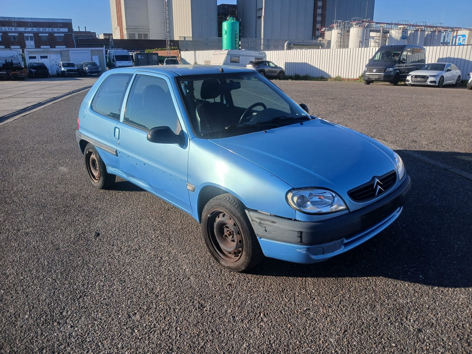 Citroen saxo, Auto's, Citroën, Stof, 4 cilinders, Saxo, Blauw