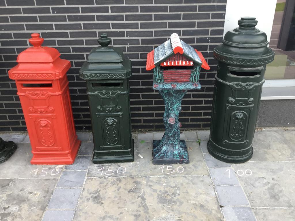 Brievenbus in beton, Tuin en Terras, Ophalen, Nieuw, Beton, Staande brievenbus