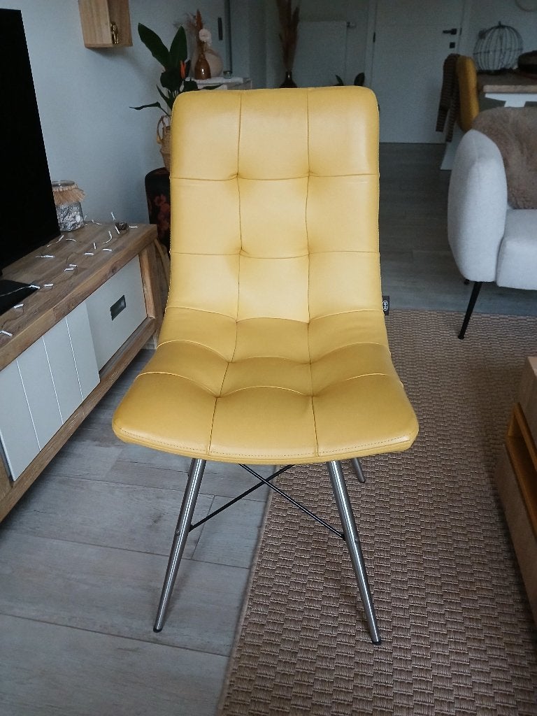 6 lederen stoelen, Ophalen, Gebruikt, Overige kleuren, Modern