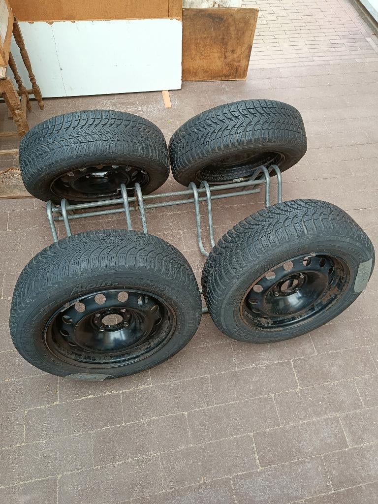 4 Winterbanden MICHELIN Alpin A4 175/65 R14 82T, Ophalen, 14 inch, Gebruikt, 175 mm