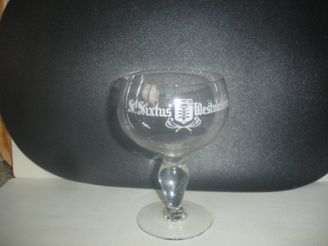 Oud bierglas St. Sixtus Westvleteren, Verzamelen, Ophalen of Verzenden, Zo goed als nieuw, Glas of Glazen, Overige merken