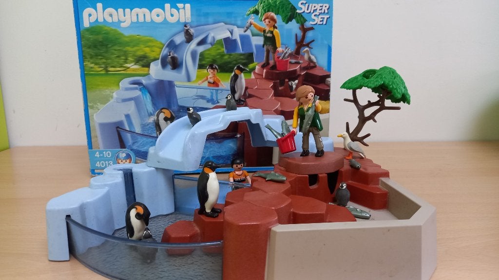 Playmobil: 4013: Dierentuin pinguin kolonie., Gebruikt, Gebouw, Complete set, Ophalen of Verzenden