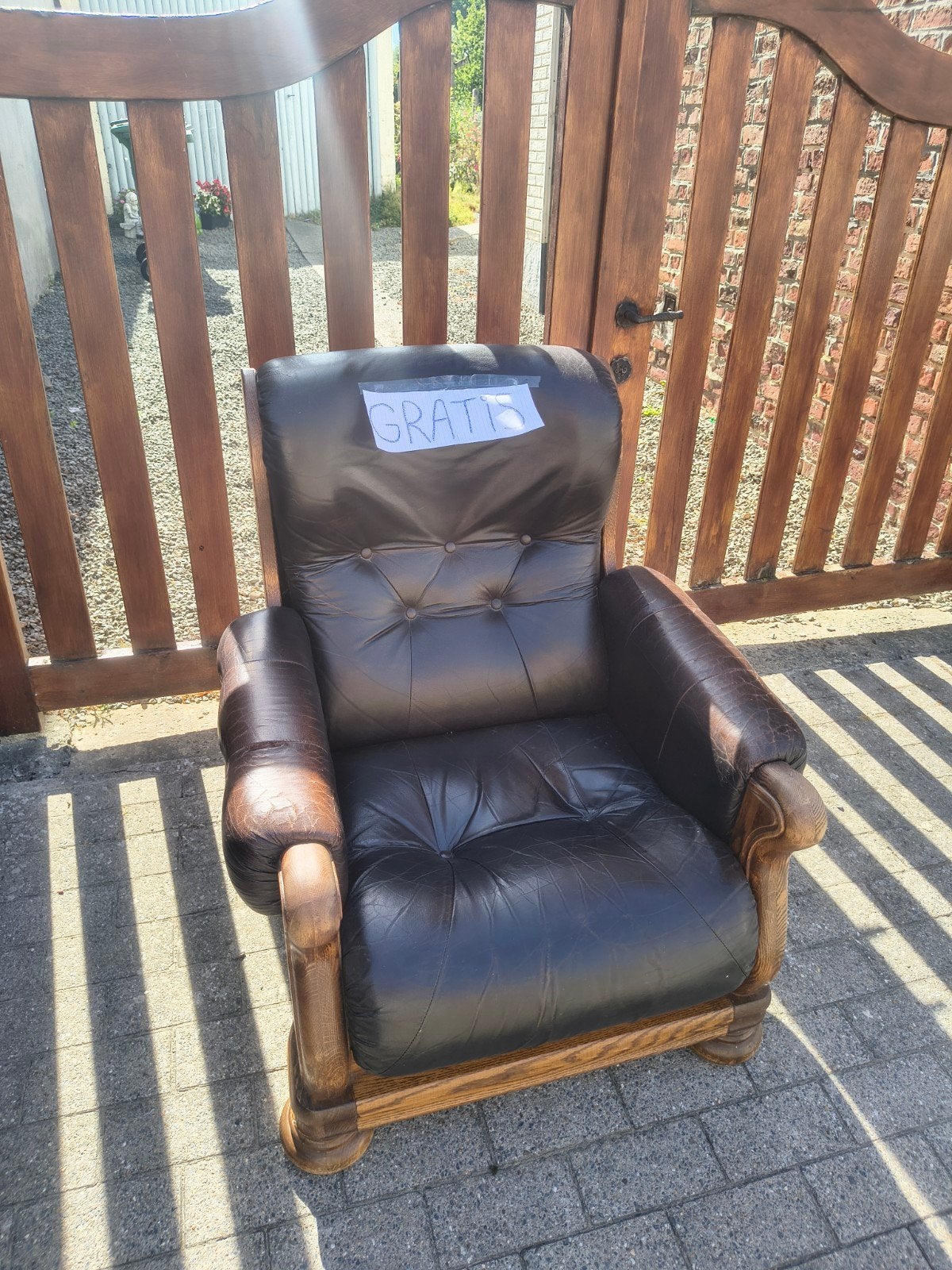 Gratis zetel, Huis en Inrichting, Fauteuils, Ophalen, Gebruikt