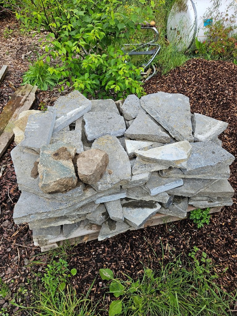 natuursteen tegels, Gebruikt, Overige typen, Ophalen of Verzenden, Natuursteen