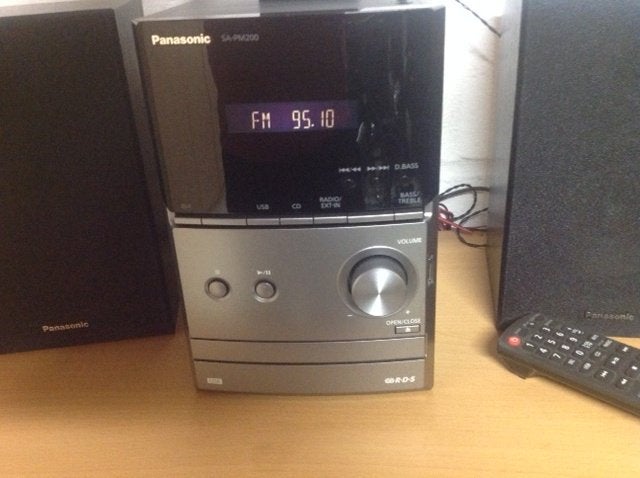 Mini Hifi Stereoketen Panasonic met afstandsbediening, Audio, Tv en Foto, Stereoketens, Zo goed als nieuw, Cd-speler, Tuner of Radio