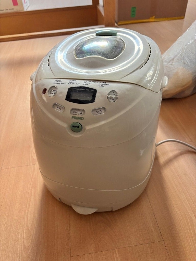 Broodbakmachine primo, Elektronische apparatuur, Ophalen, Gebruikt, Met timer, Kijkvenster