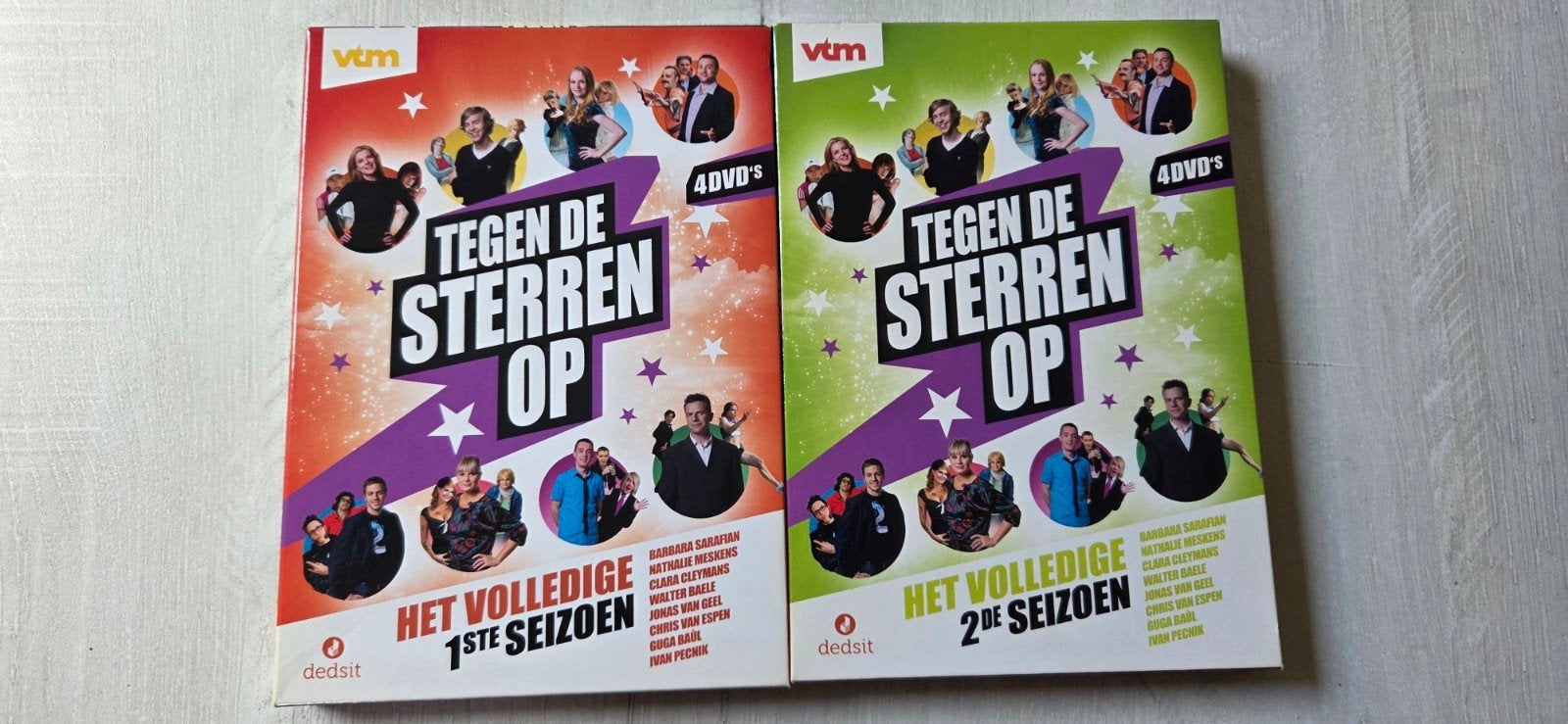 Tegen de sterren op seizoen 1&2, Cd's en Dvd's, Ophalen