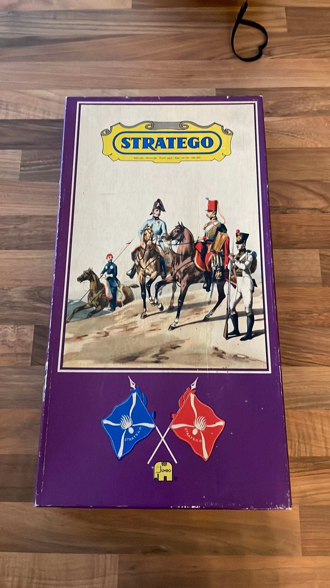 Jeu de société - Stratego vintage boîte mauve, 1 ou 2 joueurs, Enlèvement ou Envoi, Utilisé, Jumbo