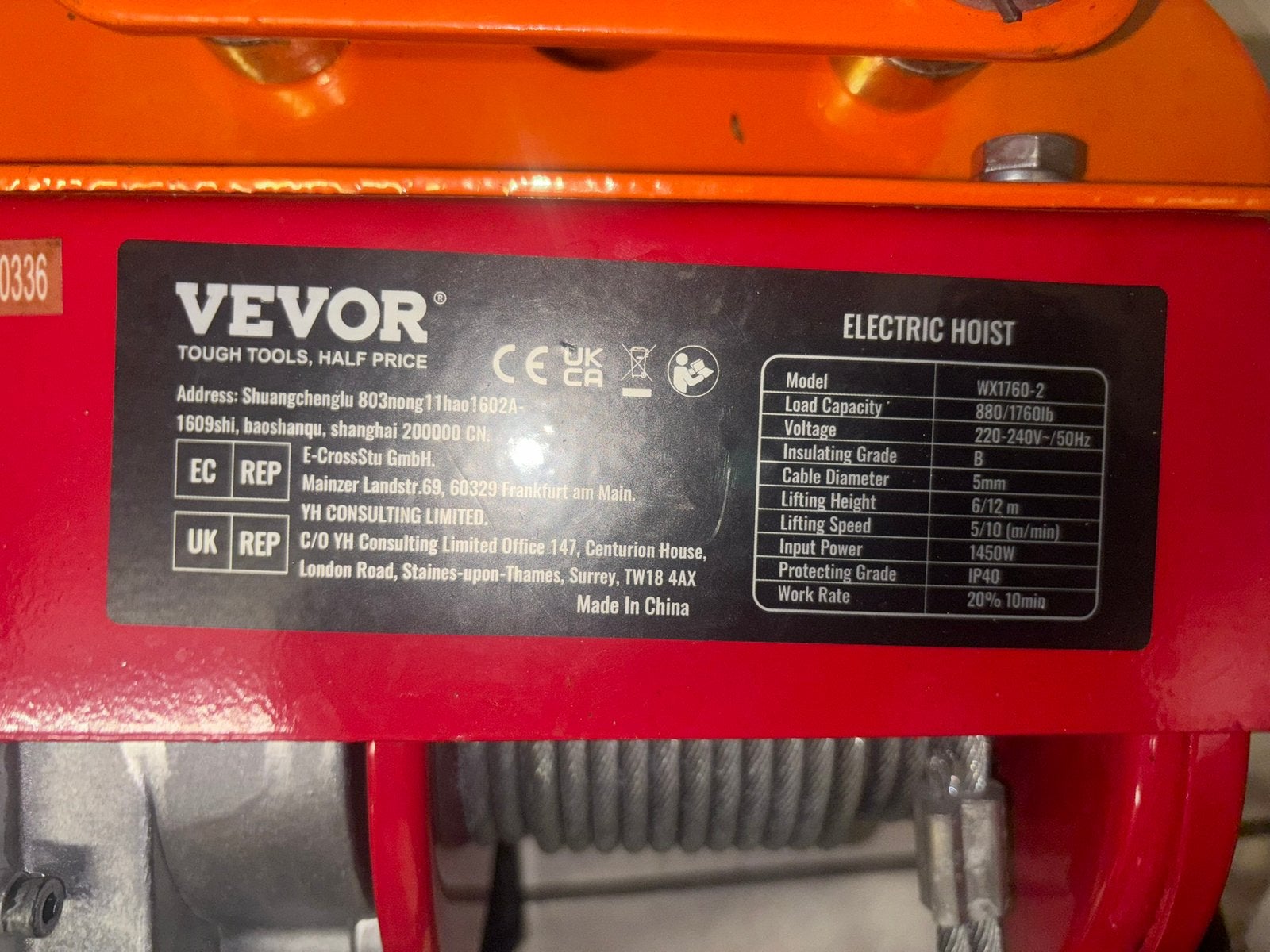 Elektrische takel, Doe-het-zelf en Bouw, Ophalen, Nieuw, Elektrisch