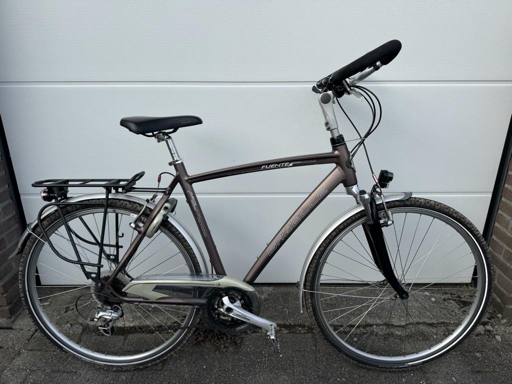 Gazelle Fuente herenfiets | in zeer goede staat | maat 57, Fietsen en Brommers, Ophalen, Velgrem, Versnellingen, Zo goed als nieuw