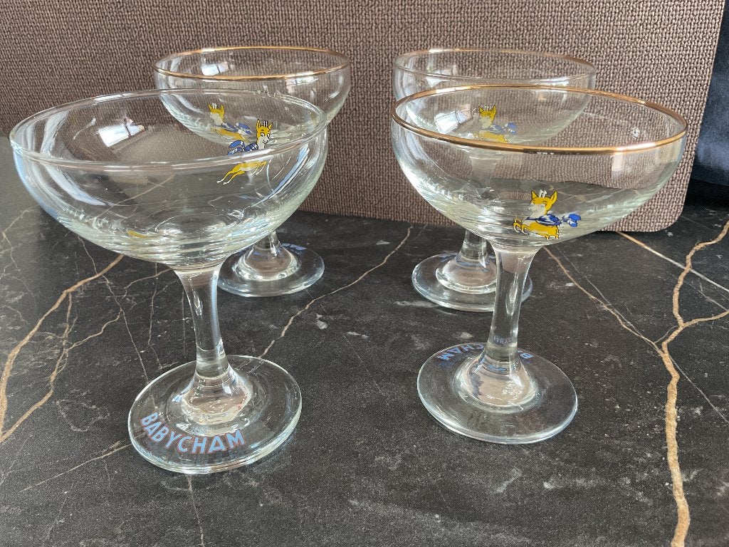 Babycham glazen, Collections, Enlèvement ou Envoi, Utilisé, Autres types