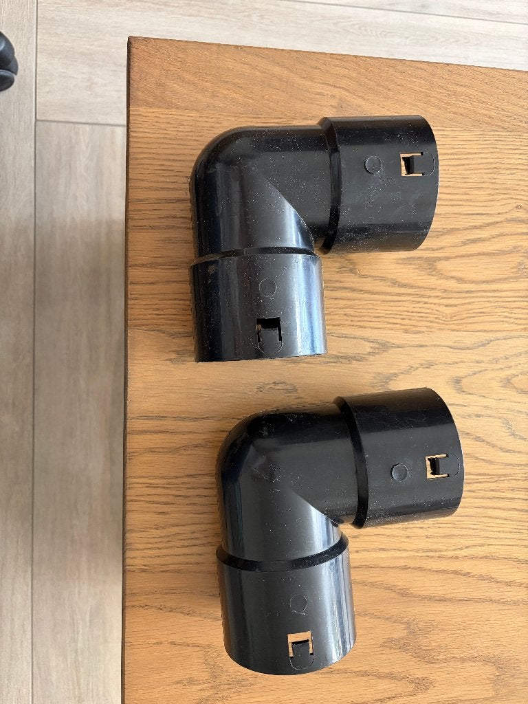 drainage bocht 90, 80mm binnendiameter, klikverbinding, Doe-het-zelf en Bouw, Buizen en Afvoer, Ophalen, Bochten, PVC, Nieuw