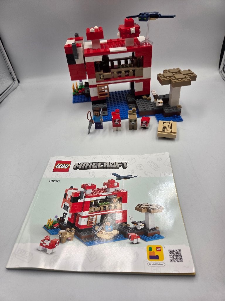 Lego Minecraft 21270 The Mooshroom House, Compleet, Minecraft, Lego, Ophalen of Verzenden