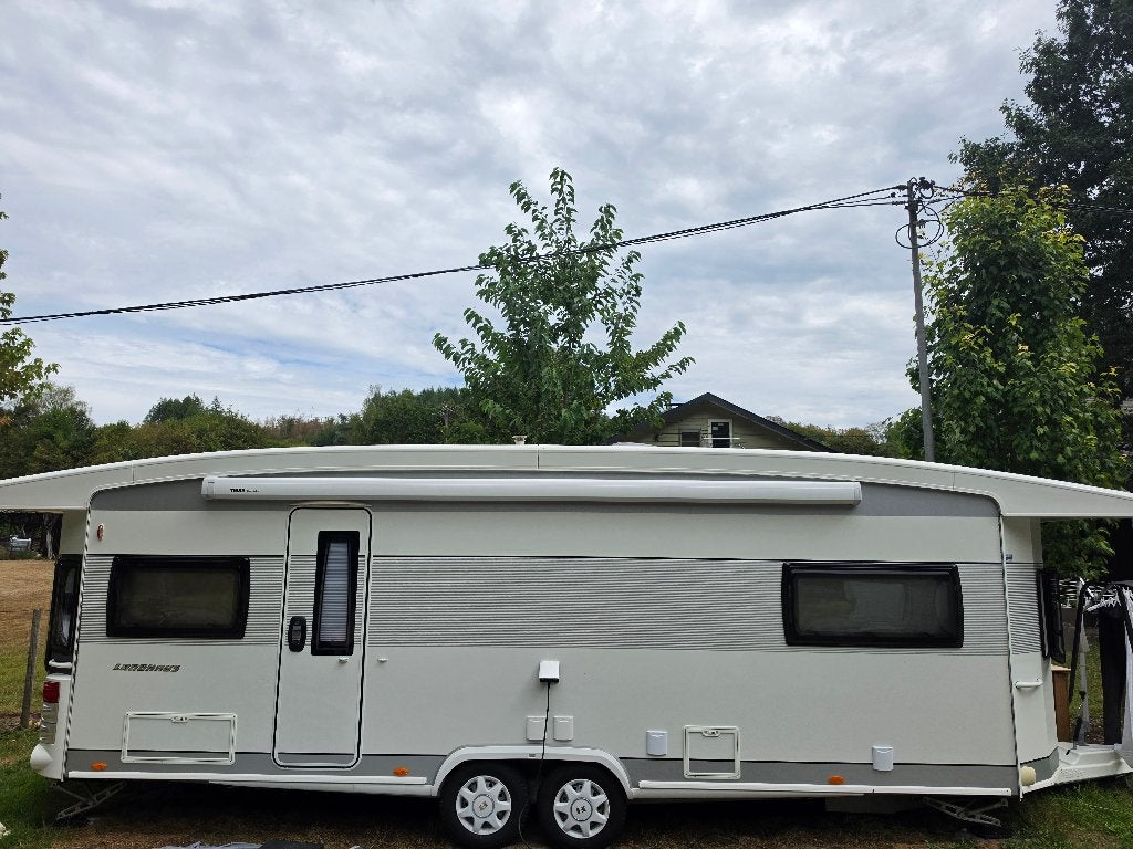 nieuw model hobby landhaus vol optie,s, Caravans en Kamperen, Caravans, Rondzit, Hobby, 7 tot 8 meter, Bedrijf
