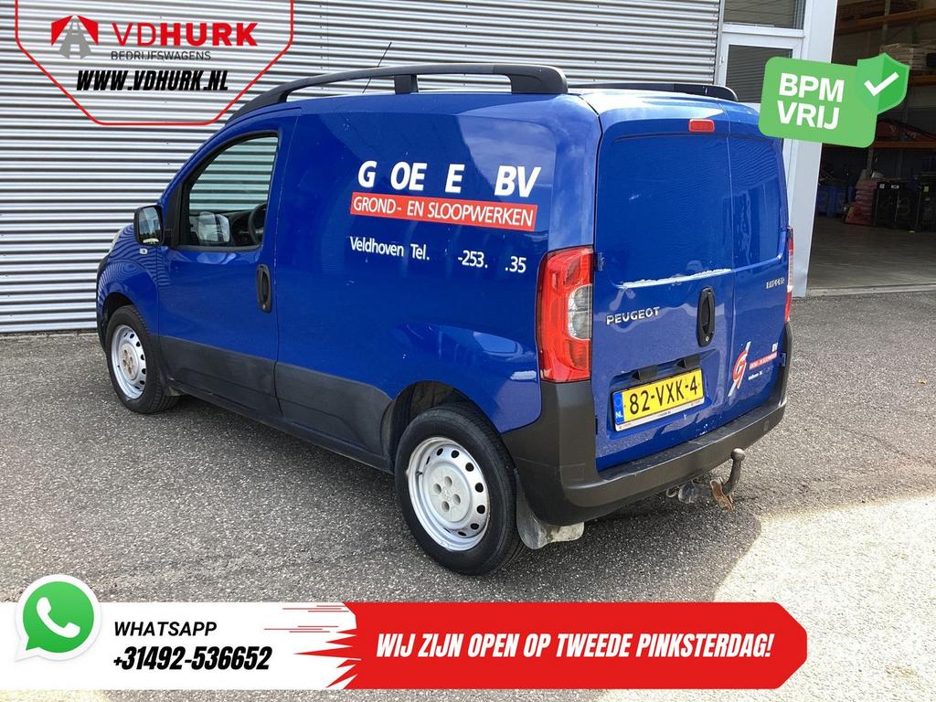 Peugeot Bipper 1.4 HDi EXPORT Rijdt prima/ Carkit/ Betimmerd, Blauw, Trekhaak, Bedrijf, Te koop