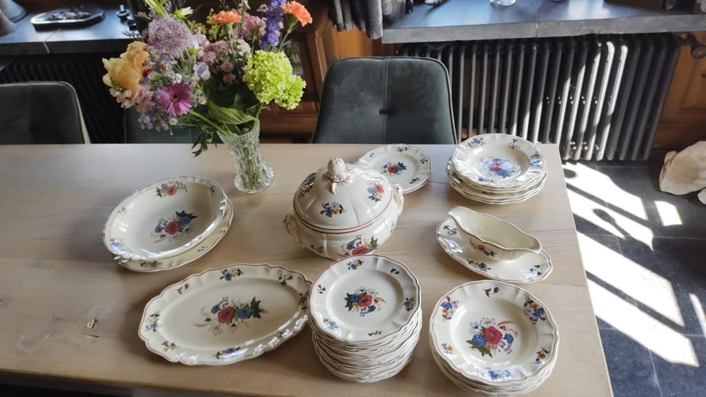 Sarreguemines Agreste Lot van 37 stuks Elzas Frankrijk, Maison & Meubles, Cuisine | Vaisselle, Enlèvement