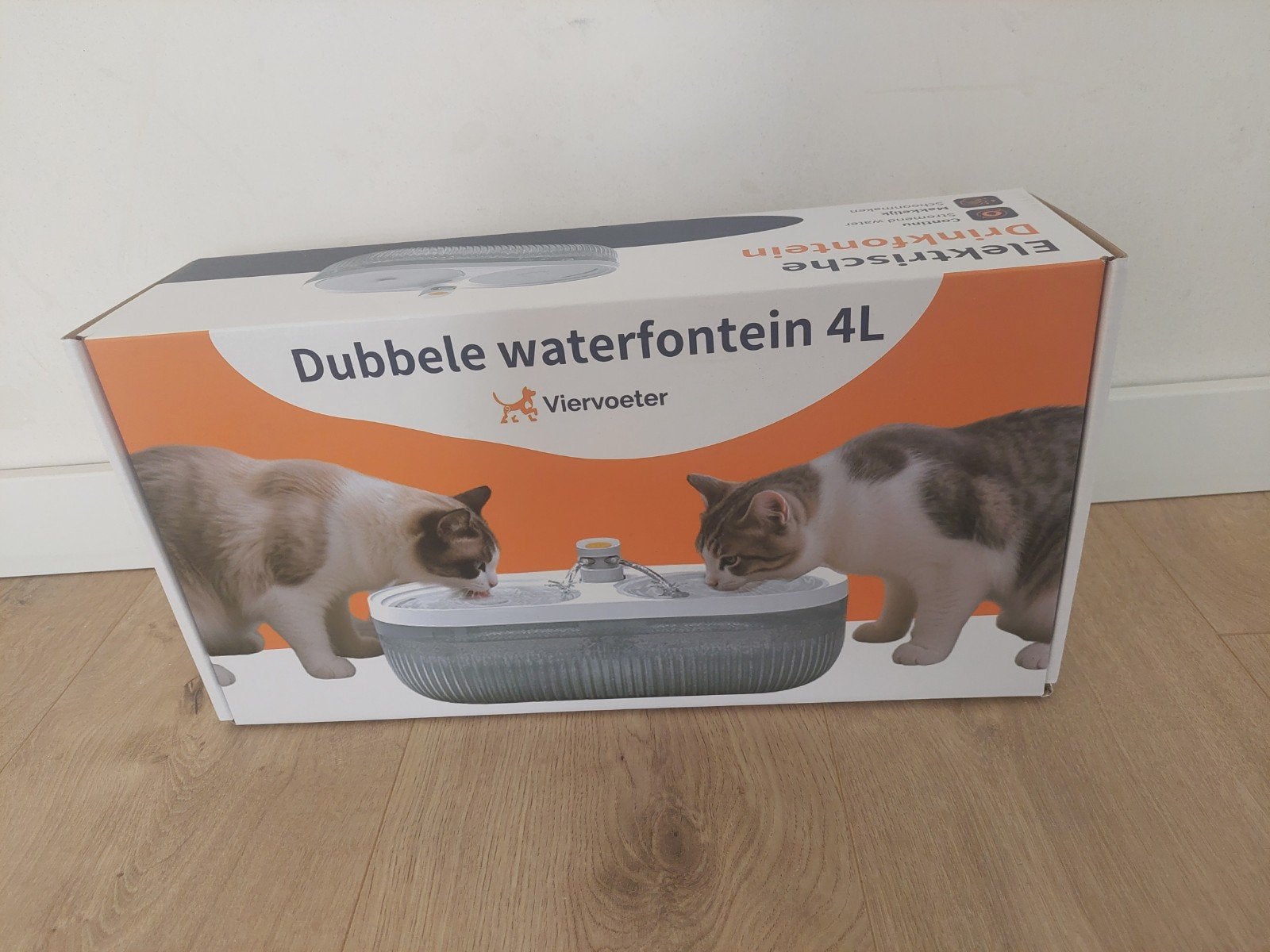 Dubbele waterfontein 4l, Ophalen