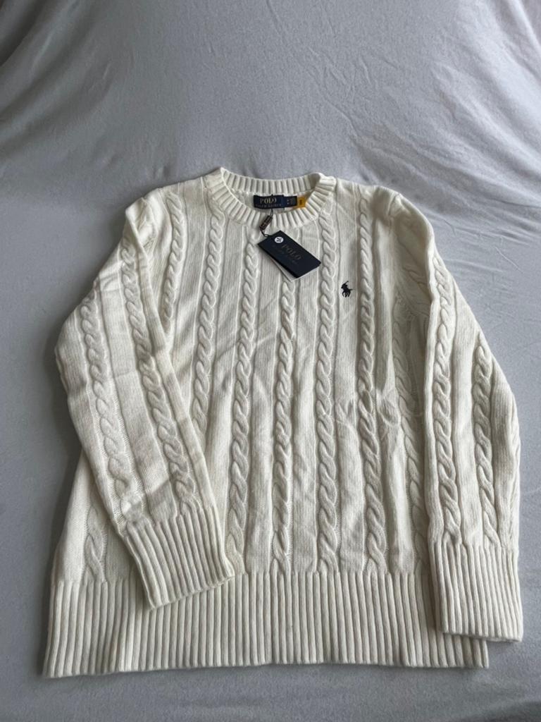 GLOEDNIEUWE ralph lauren trui, Kleding | Dames, Ophalen of Verzenden, Nieuw, Maat 38/40 (M), Wit