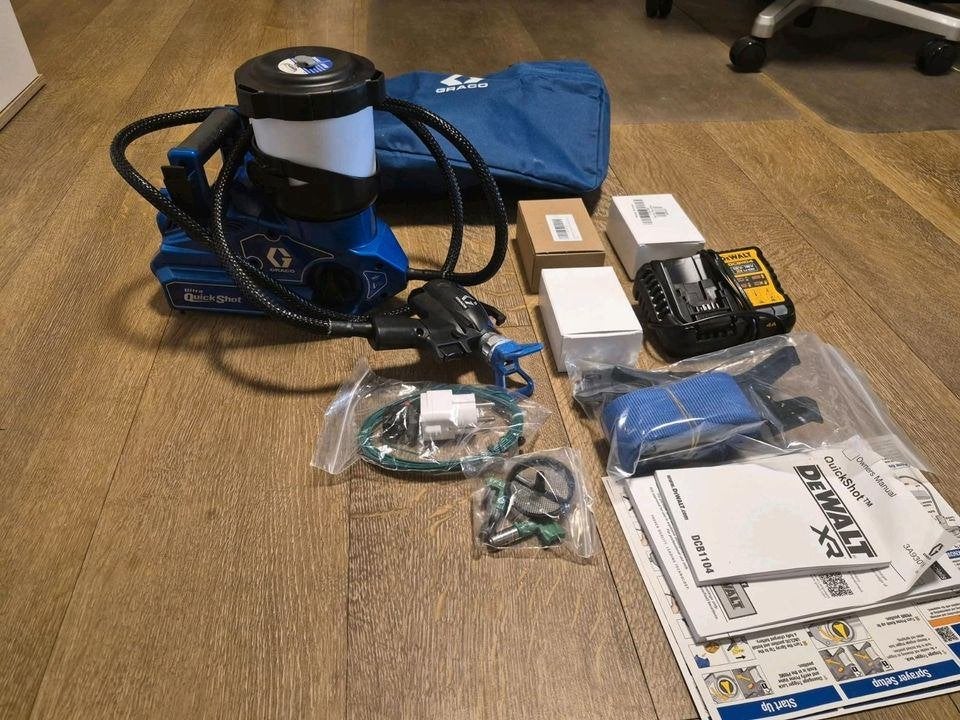Graco Ultra QuickShot draadloos airless apparaat, Doe-het-zelf en Bouw, Ophalen of Verzenden, Zo goed als nieuw