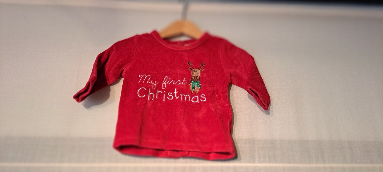 Kerst t shirt maat 62, Gebruikt, Jongetje of Meisje, Ophalen of Verzenden, Wiplala
