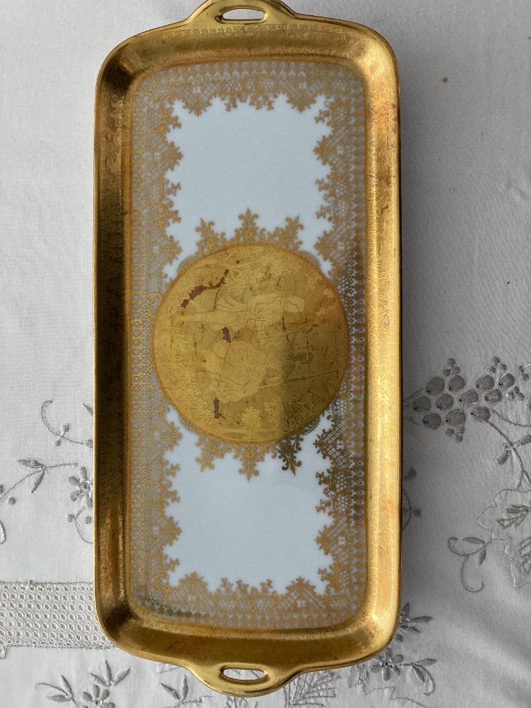 D W Porzellan Karlsbad - schotel, Enlèvement, Comme neuf, Porcelaine, Assiette ou Plat