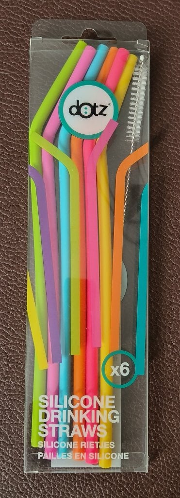 Dotz 6 gebogen silicone rietjes, Ophalen
