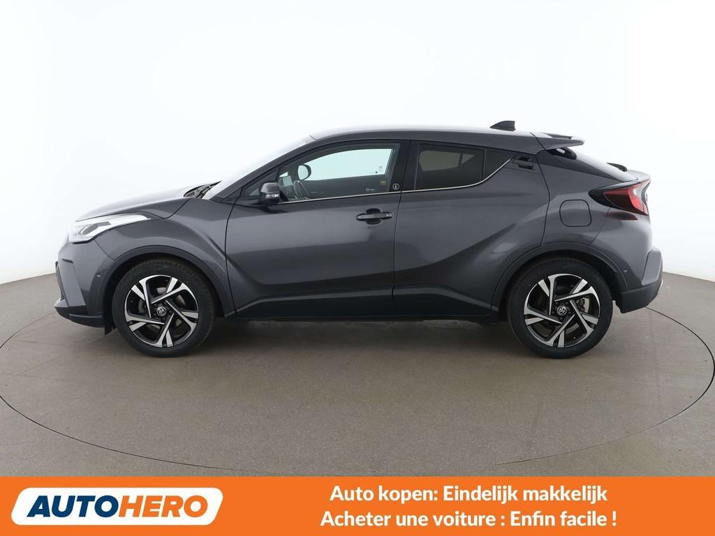 Toyota C-HR 2.0 Hybrid Team D (année de construction 2022), Autos, Argent ou Gris, Achat, Détection des panneaux routiers, Noir
