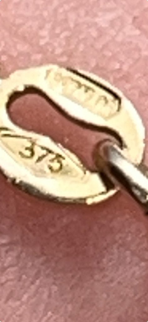 Or massif 9k, Handtassen en Accessoires, Kettingen, Ophalen, Gebruikt, Goud, Goud