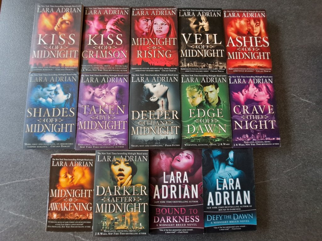 Midnight Breed - serie van Lara Adrian, Ophalen, Zo goed als nieuw, Lara Adrian