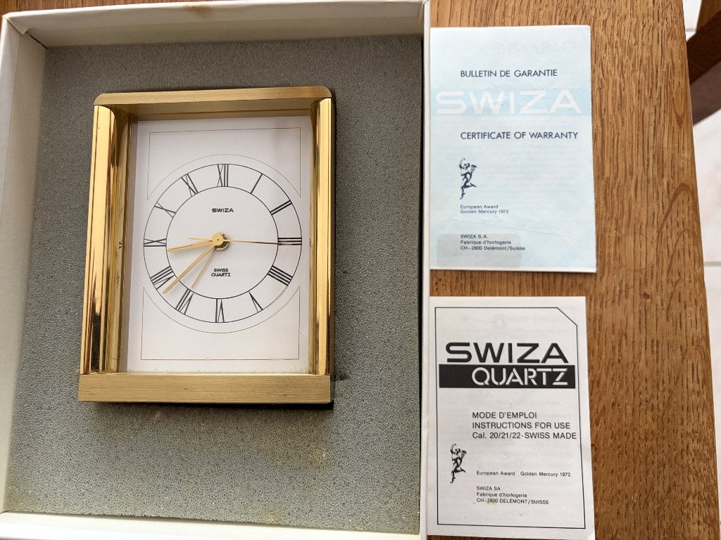 Swiza Quartz klok, Ophalen