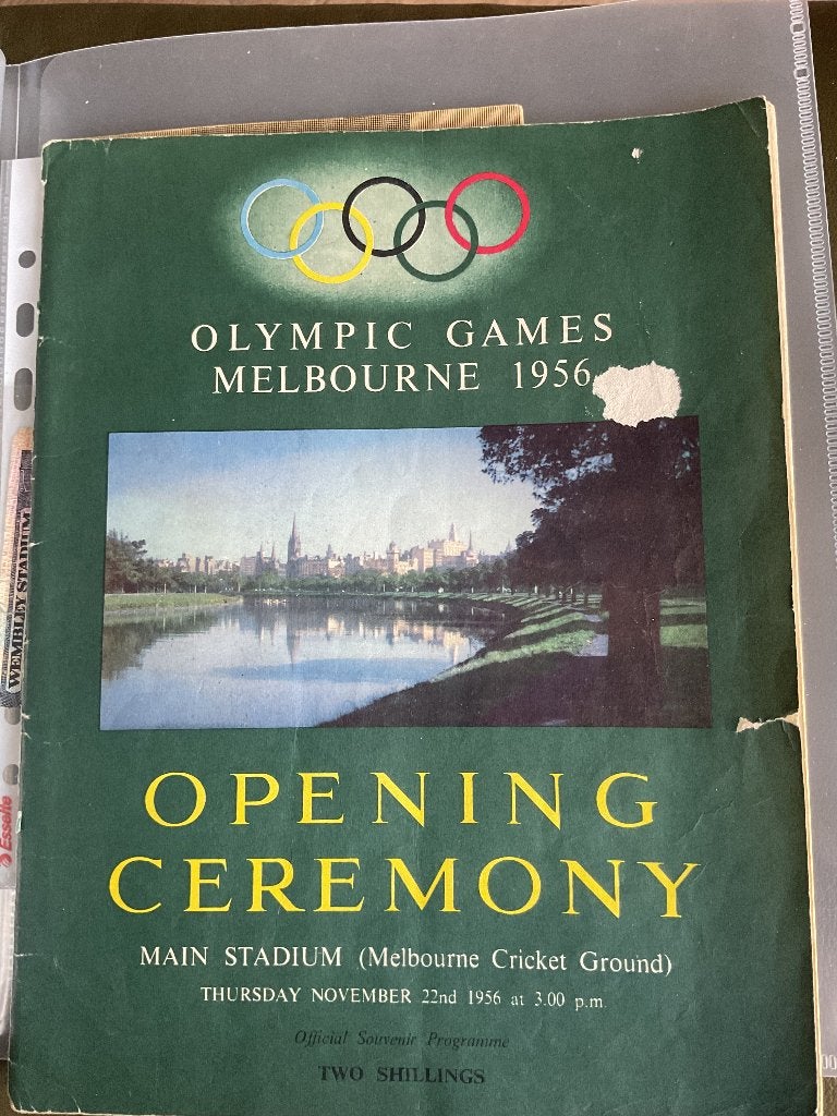 Olympische spelen Melbourne 1956, Gelezen, Ophalen of Verzenden, Overige sporten, Zie beschrijving
