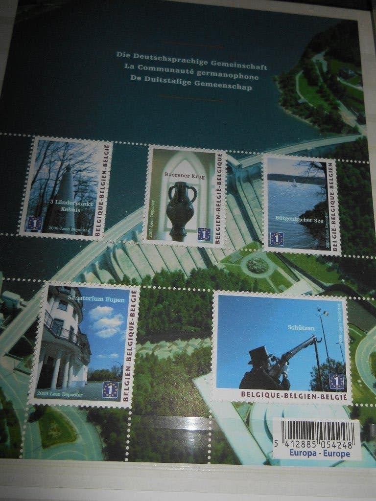 Feuillet de 5 timbre Belge "La communauté Germanophone", Timbres & Monnaies, Timbres | Europe | Belgique, Enlèvement ou Envoi