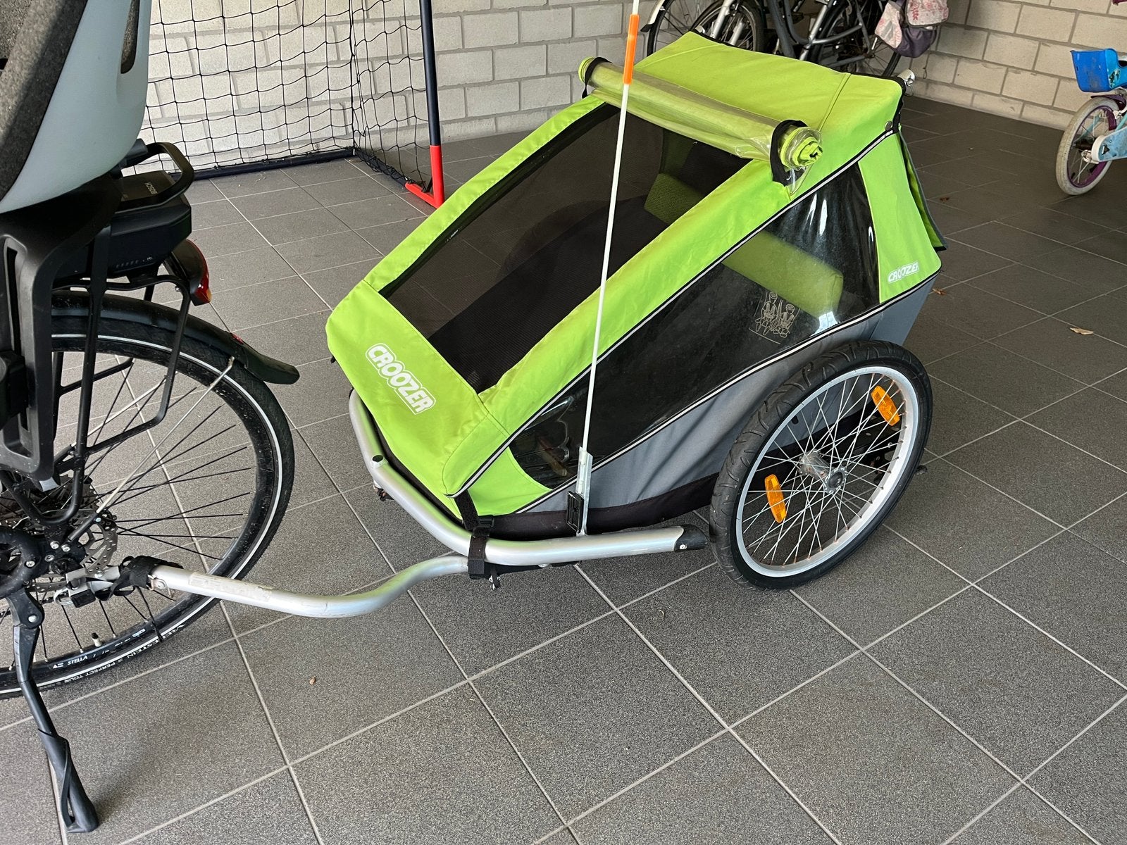 Fietskar croozer duo, Fietsen en Brommers, Ophalen, Zo goed als nieuw, Kinderkar, CROOZER