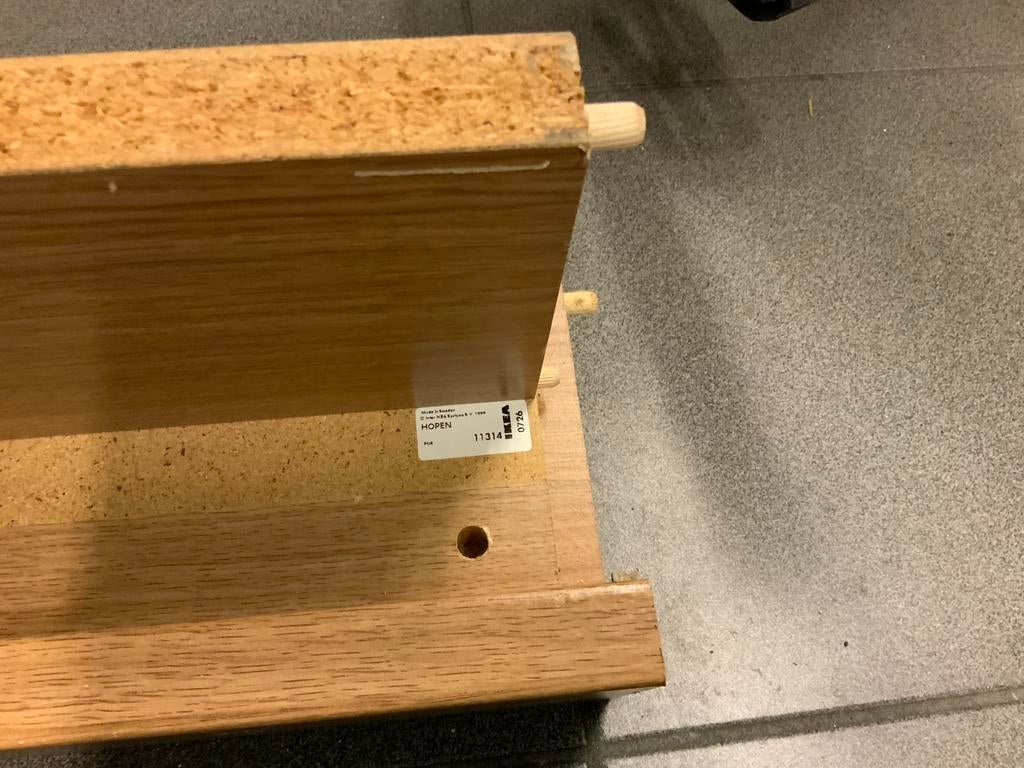 Bed Ikea Hopen, 140 cm, Enlèvement, Utilisé, 200 cm