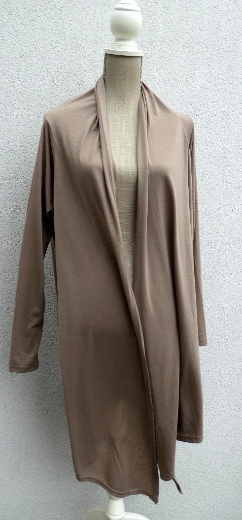 Long gilet beige taille unique, Enlèvement ou Envoi, Comme neuf, Beige