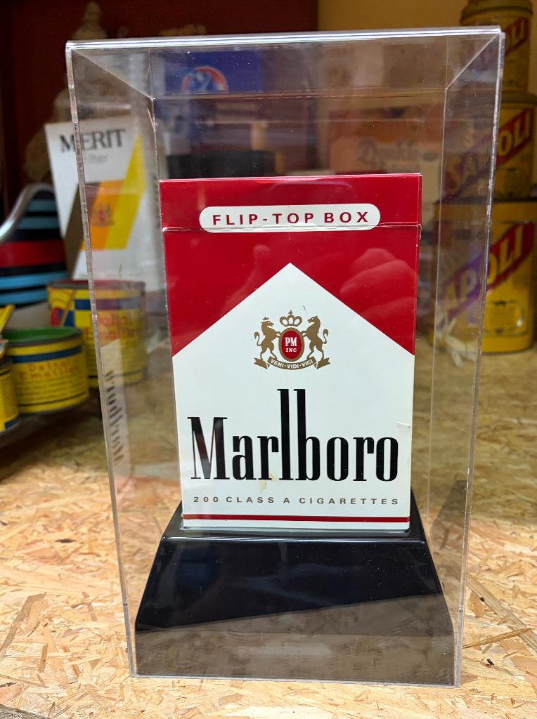 Vintage MARLBORO  Lampe publicitaire 1980 Tabac cigarettes, Collections, Marques & Objets publicitaires, Envoi