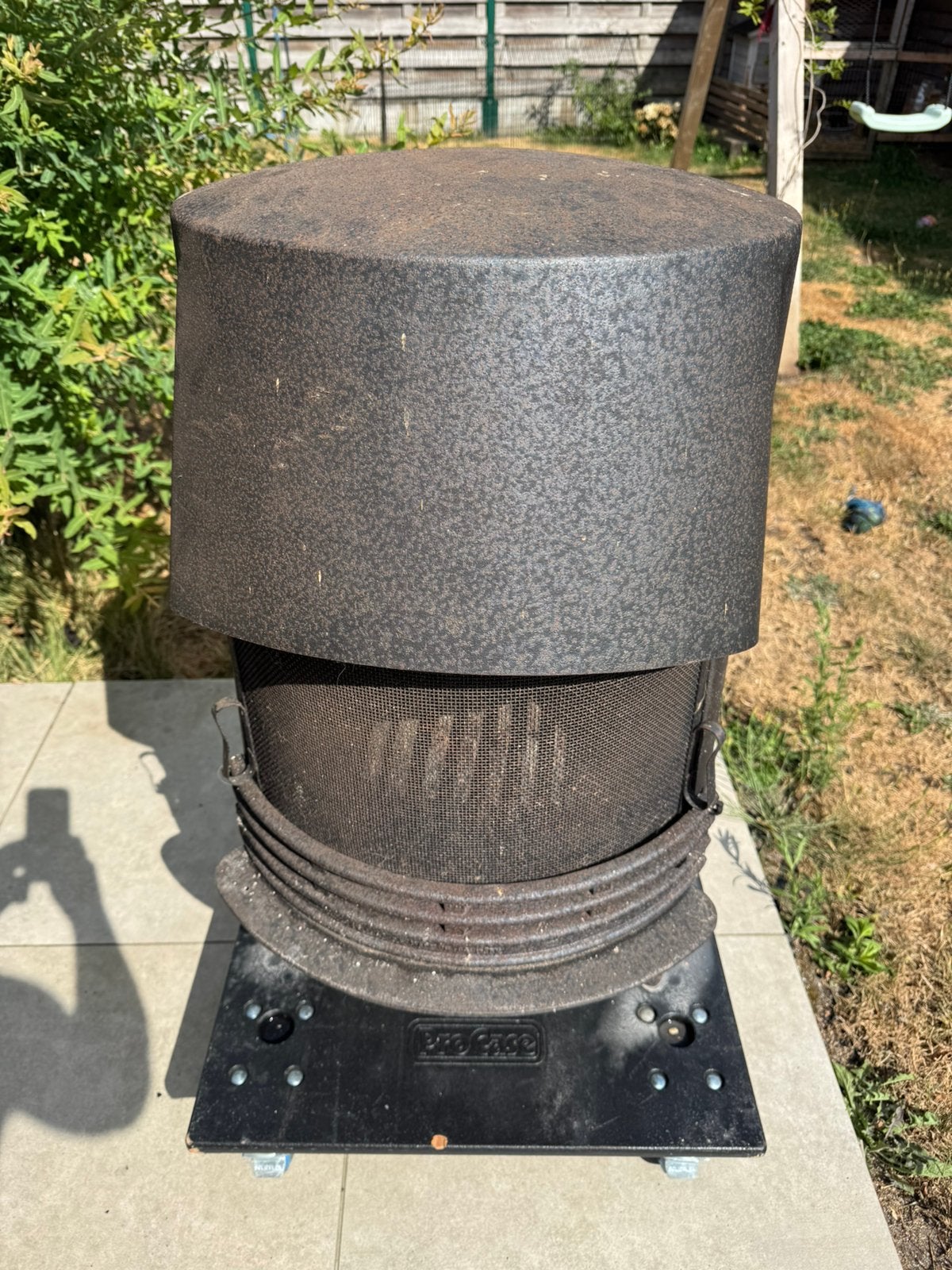 Vintage Tasso Denmark gietijzeren houtkachel, Ophalen, Gebruikt